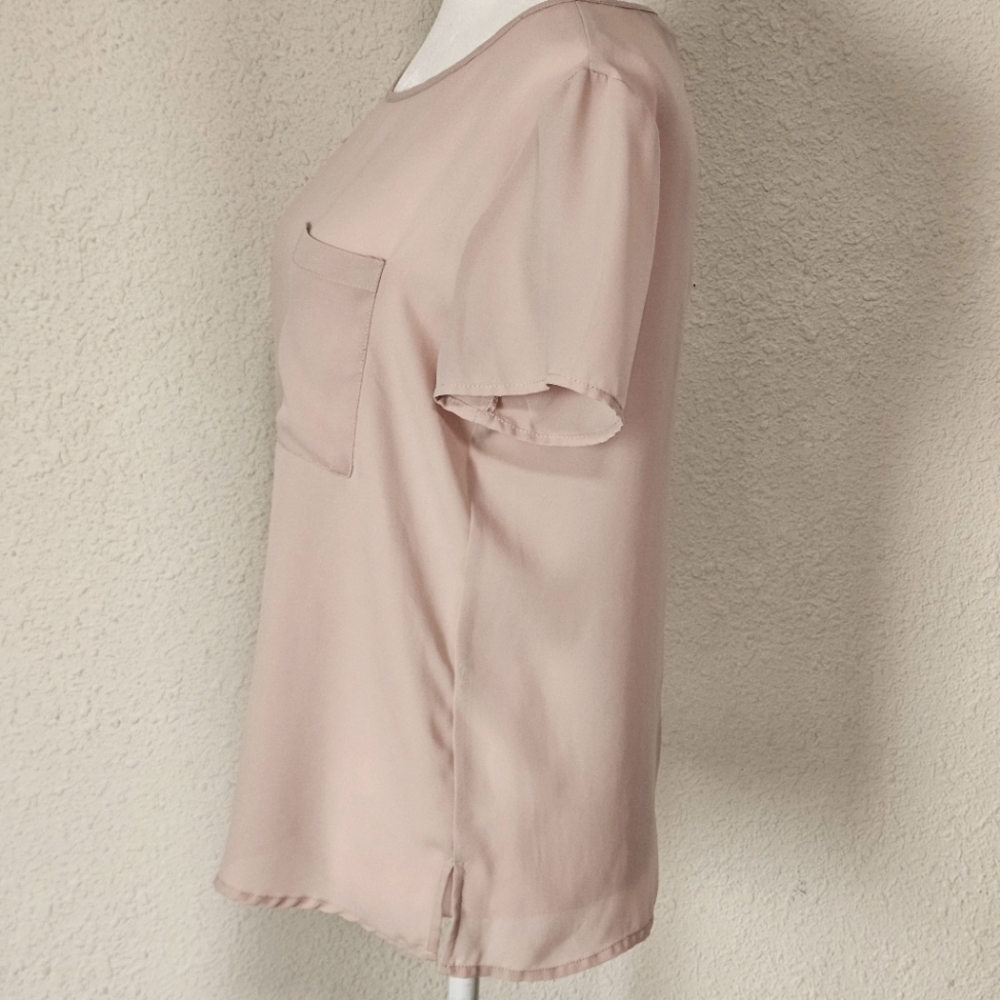 Forever 21 Beige Short Sleeve Blouse - Small - Picture 5 of 7